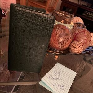 Louis Vuitton checkbook cover